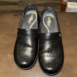 Reduced!  Dansko Work Wonders black and silver shoes, size 39